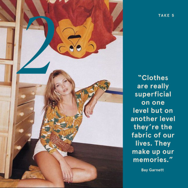 Bay Garnett, stylist, editor and senior fashion advisor at Oxfam, on sustainable shopping and her lifelong love of charity shops.
