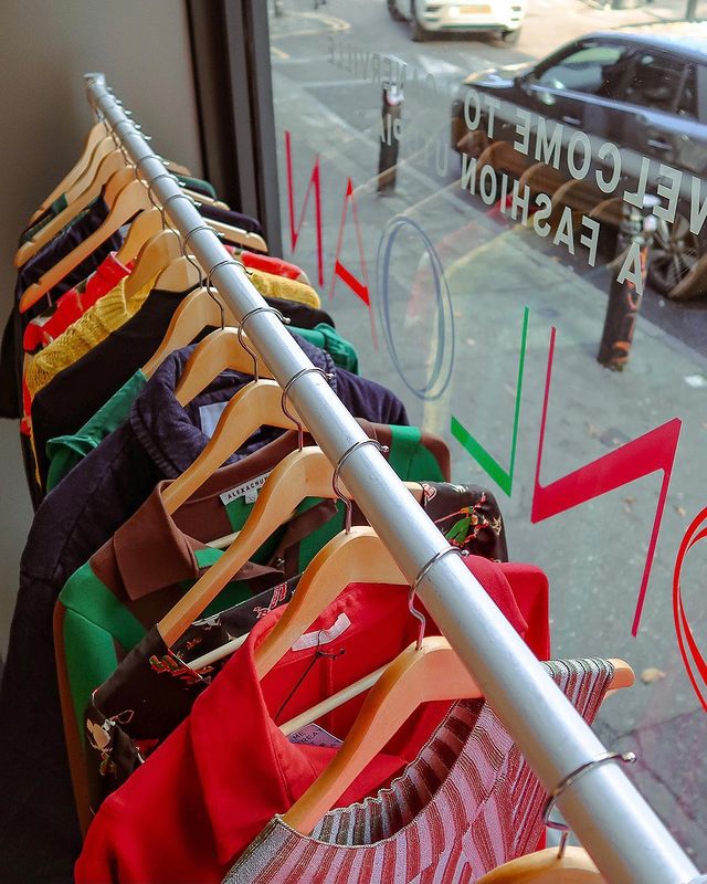 Clothes rack. Rack of clothes. Designer clothes. Rental platform. Inside the game changing fashion rental brand – and its freshly-launched pop-up – with Onloan founders Tamsin Chilsett and Natalie Hasseck.