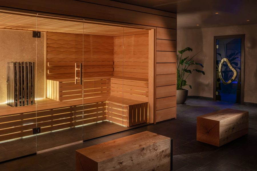 Sauna in hotel