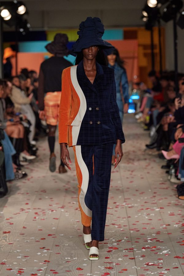 Pryia Ahluwalia. Calendar’s edit of key moment’s from the catwalk shows at London Fashion Week AW22, including Ahluwalia, Conner Ives and Harris Reed.