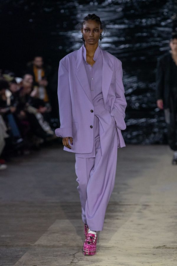 Edward Crutchley. Calendar’s edit of key moment’s from the catwalk shows at London Fashion Week AW22, including Ahluwalia, Conner Ives and Harris Reed.