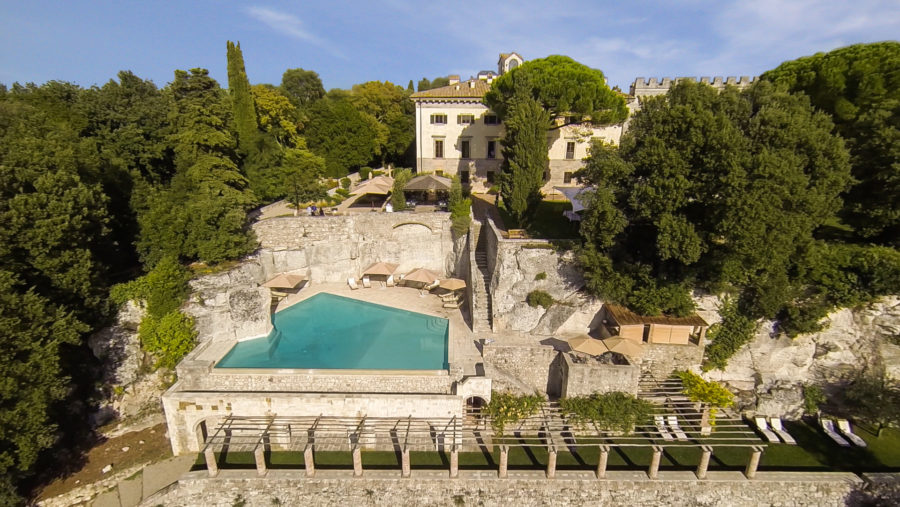 view of hotel and swimming pool