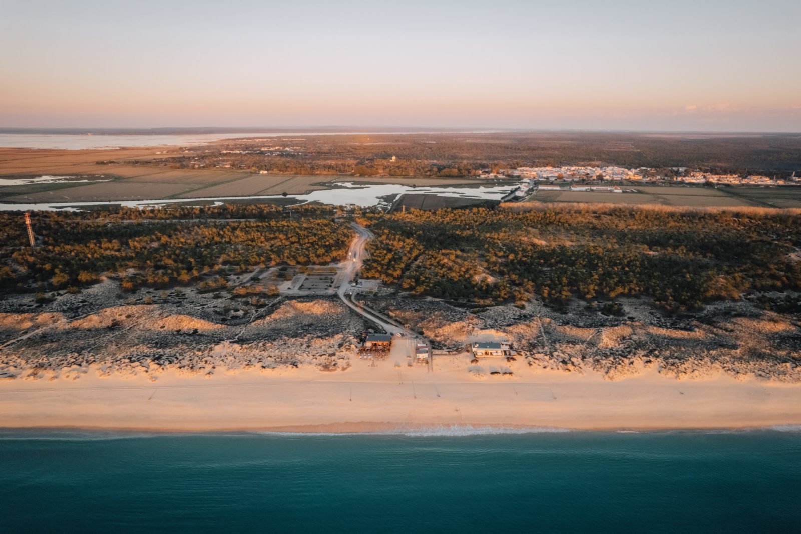 view of the beach