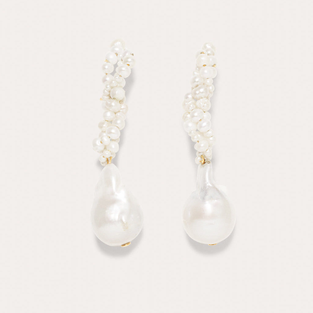 Gotcha Pearl and Gold Vermeil Earrings