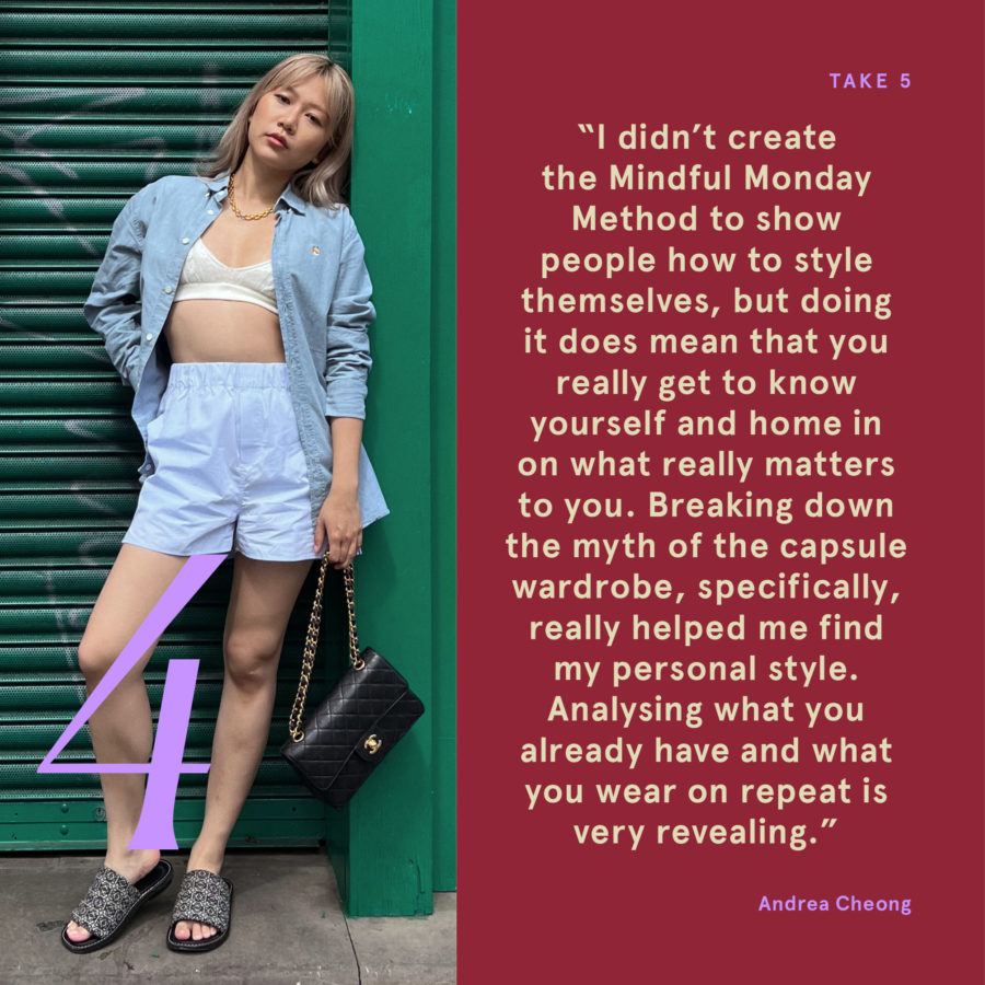 Find out how Andrea Cheong iss teaching us all to shop smarter, not just for our wardrobes, but for our mental health, bank balance and the planet, too